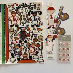 Baseball Scrapbook Stickers Diecuts Crafting Junk Journaling Vintage